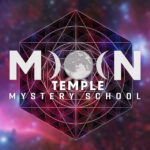 Hexagon logo with wording: Moon Temple Mystery School