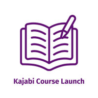 Image of Open Book with wording: Kajabi Course Launch